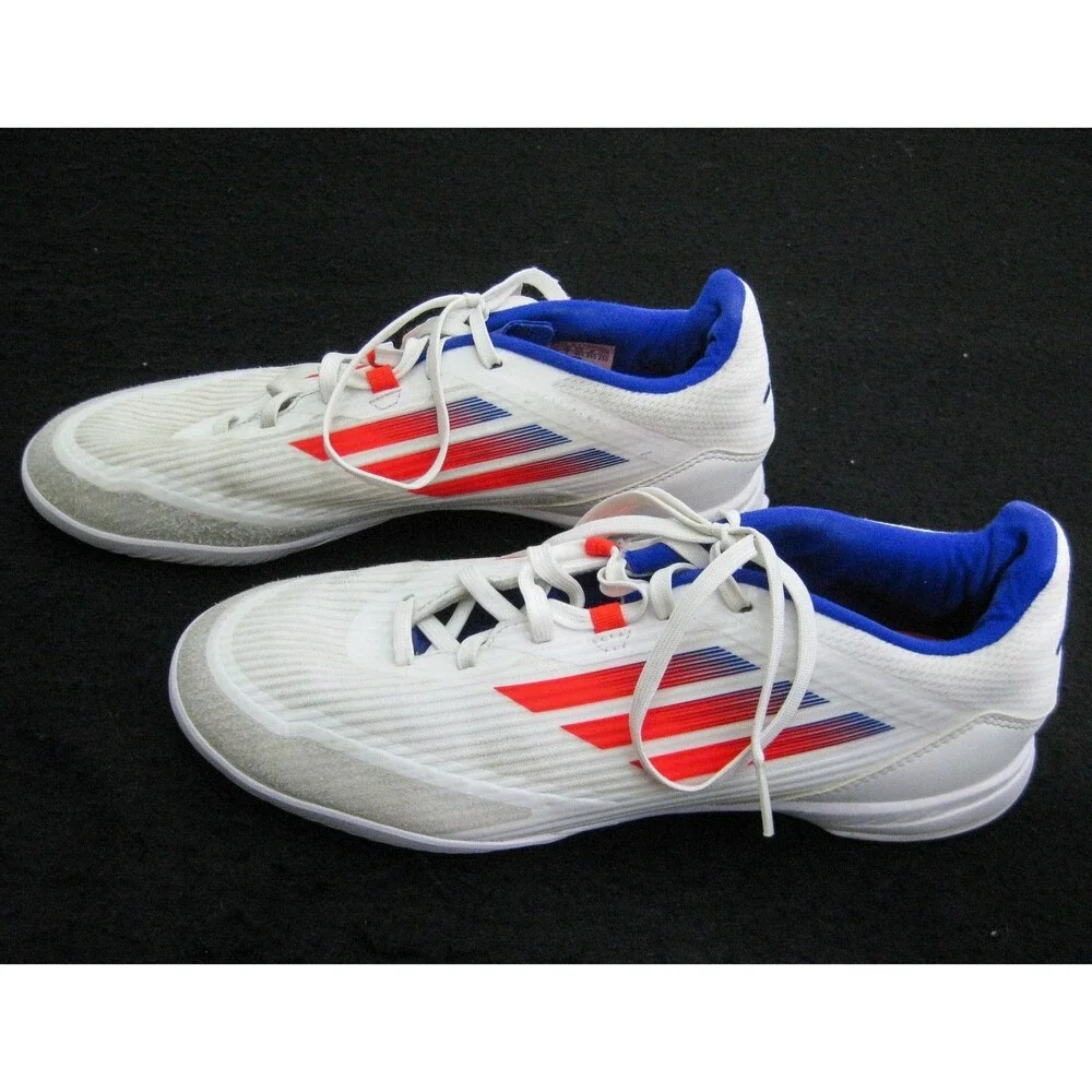 Adidas F50 Indoor Soccer Shoes Mens Size 7.5 White Athletic Futbol Boots Sneaker